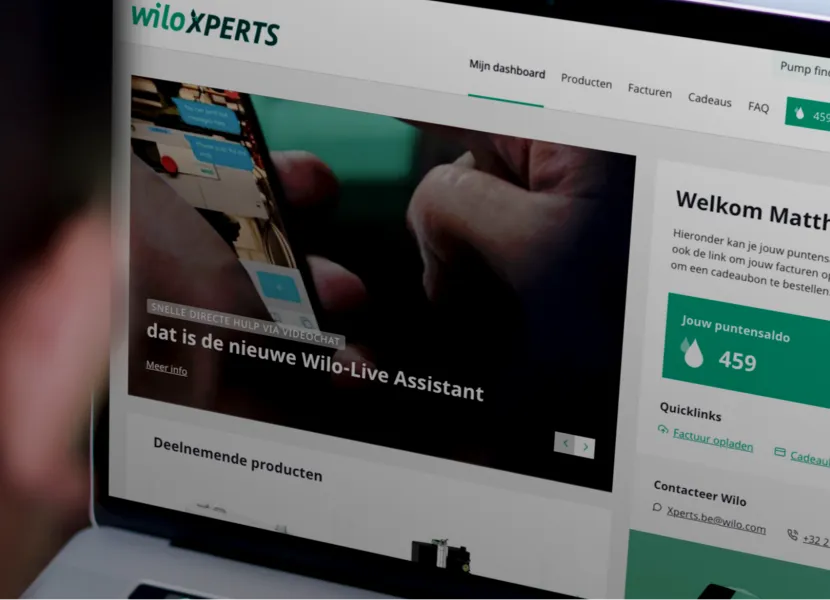Wilo krijgt cool online loyalty platform