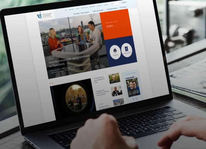 Restyling website voor Vereniging van Vlaamse Journalisten  